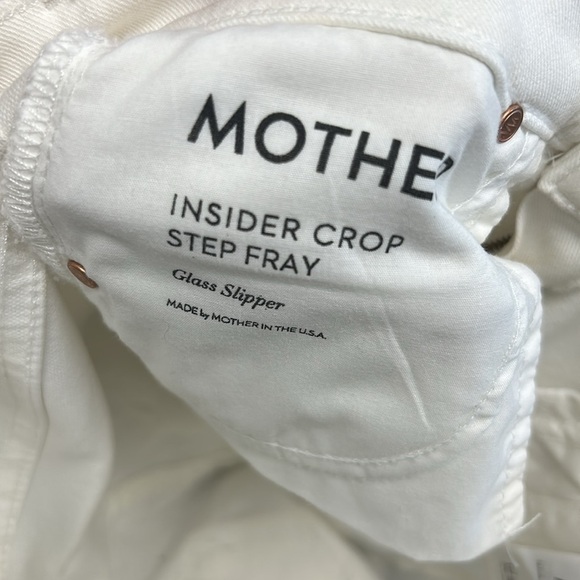 MOTHER The Insider Mid-Rise Crop Step Fray Glass Slipper - Picture 6 of 7
